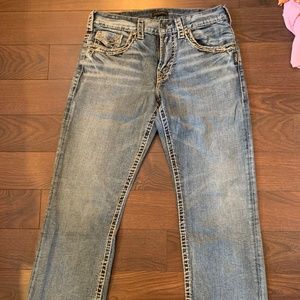 Men’s W32/L32 SILVER Jeans - Barely Used